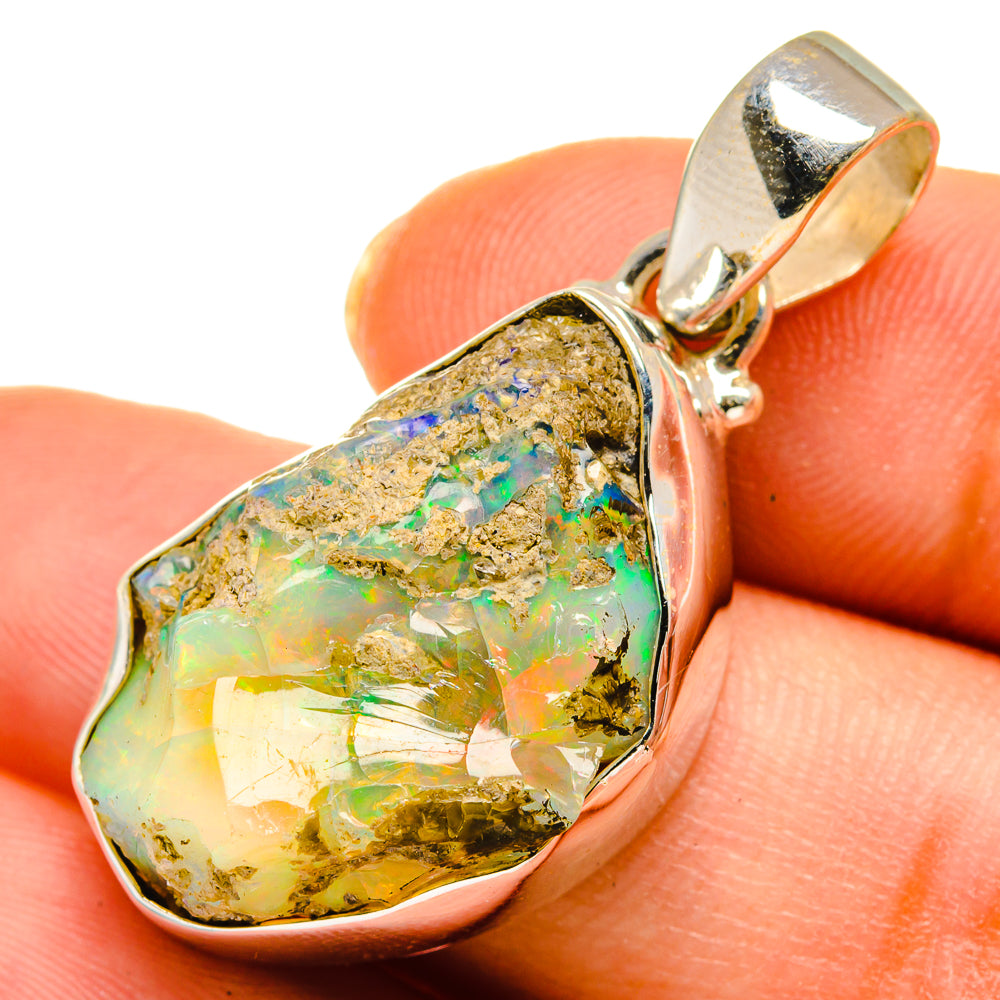 Ethiopian Opal Pendants handcrafted by Ana Silver Co - PD10273