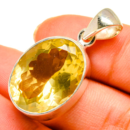 Lemon Quartz Pendants handcrafted by Ana Silver Co - PD10274