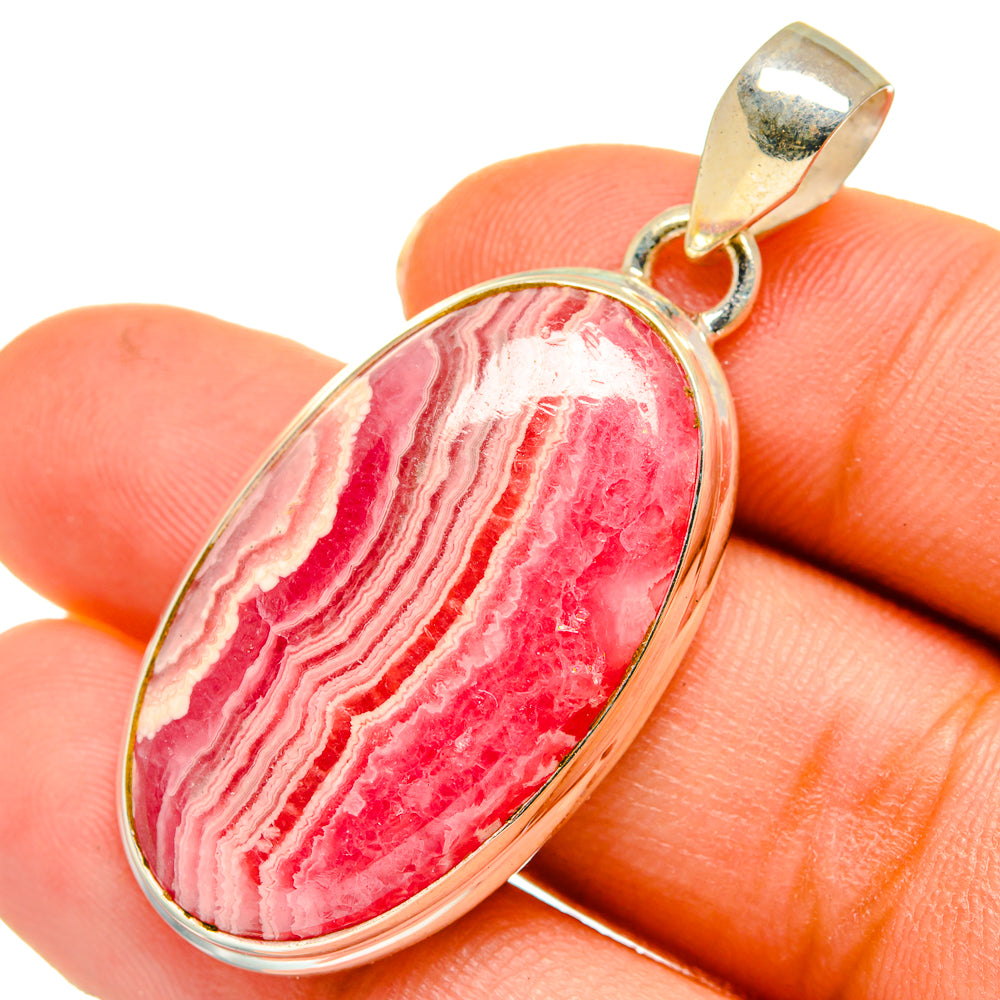 Rhodochrosite Pendants handcrafted by Ana Silver Co - PD10276