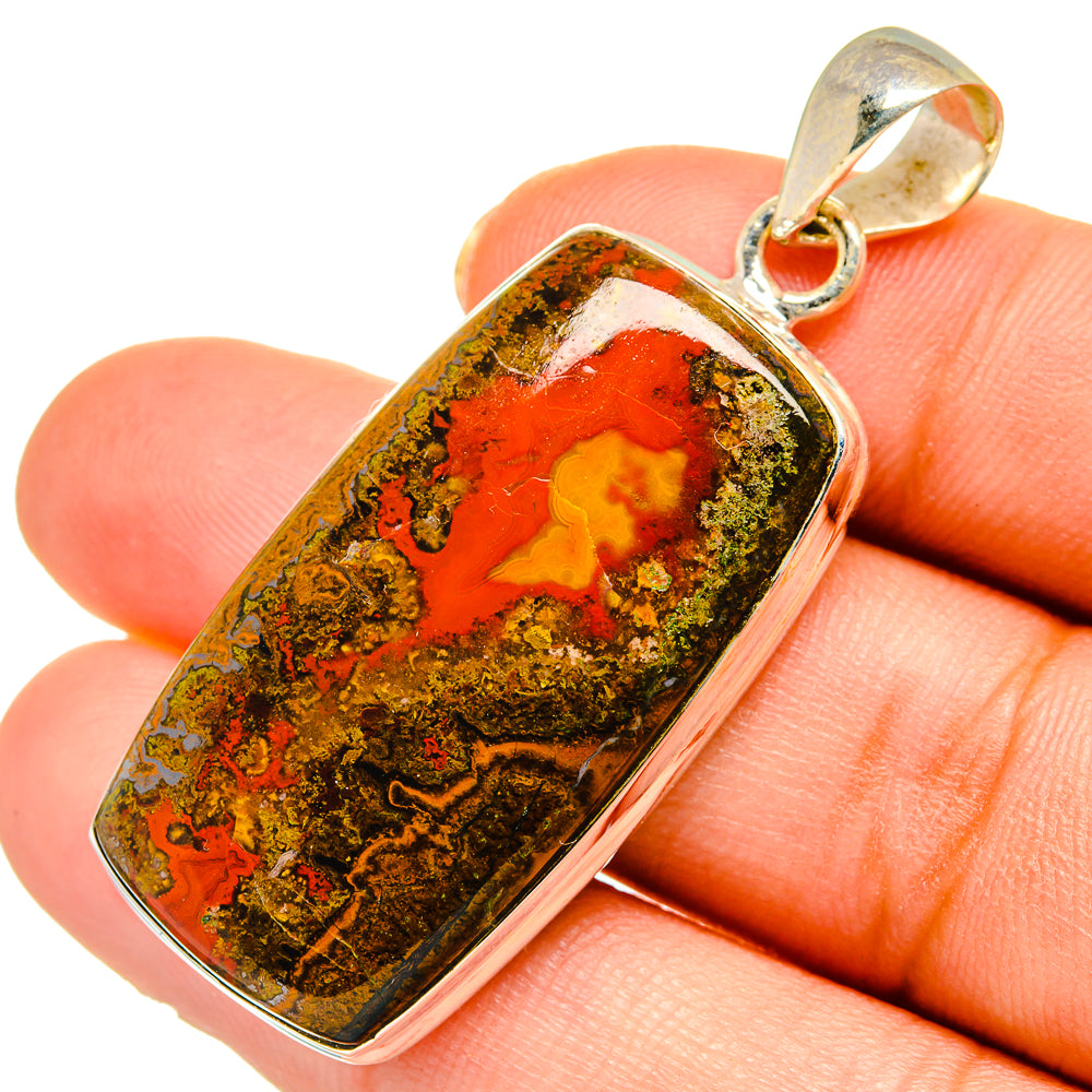 Moroccan Agate Pendants handcrafted by Ana Silver Co - PD10285