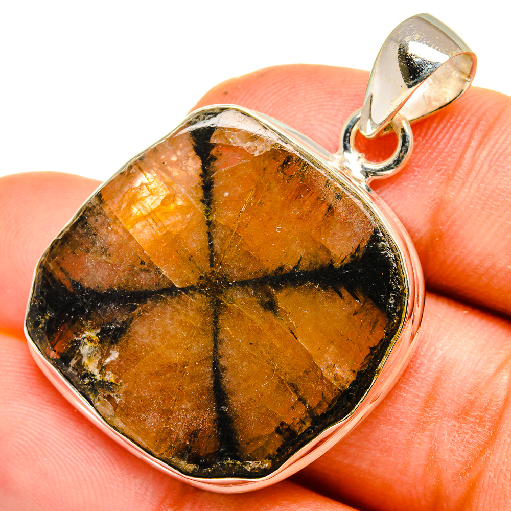 Chiastolite Pendants handcrafted by Ana Silver Co - PD10287