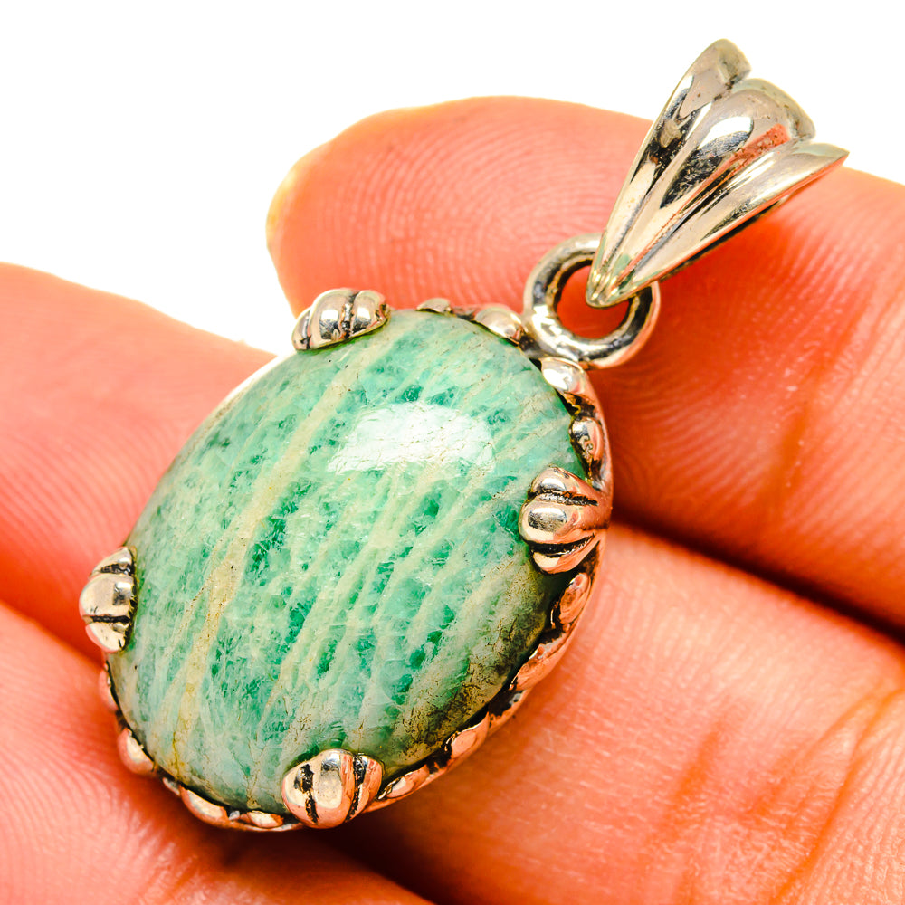 Amazonite Pendants handcrafted by Ana Silver Co - PD10290