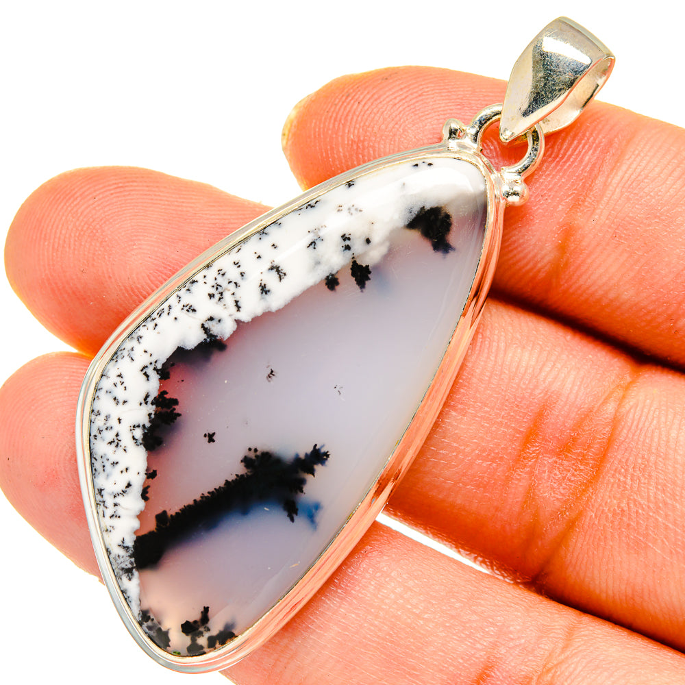 Dendritic Opal Pendants handcrafted by Ana Silver Co - PD10296