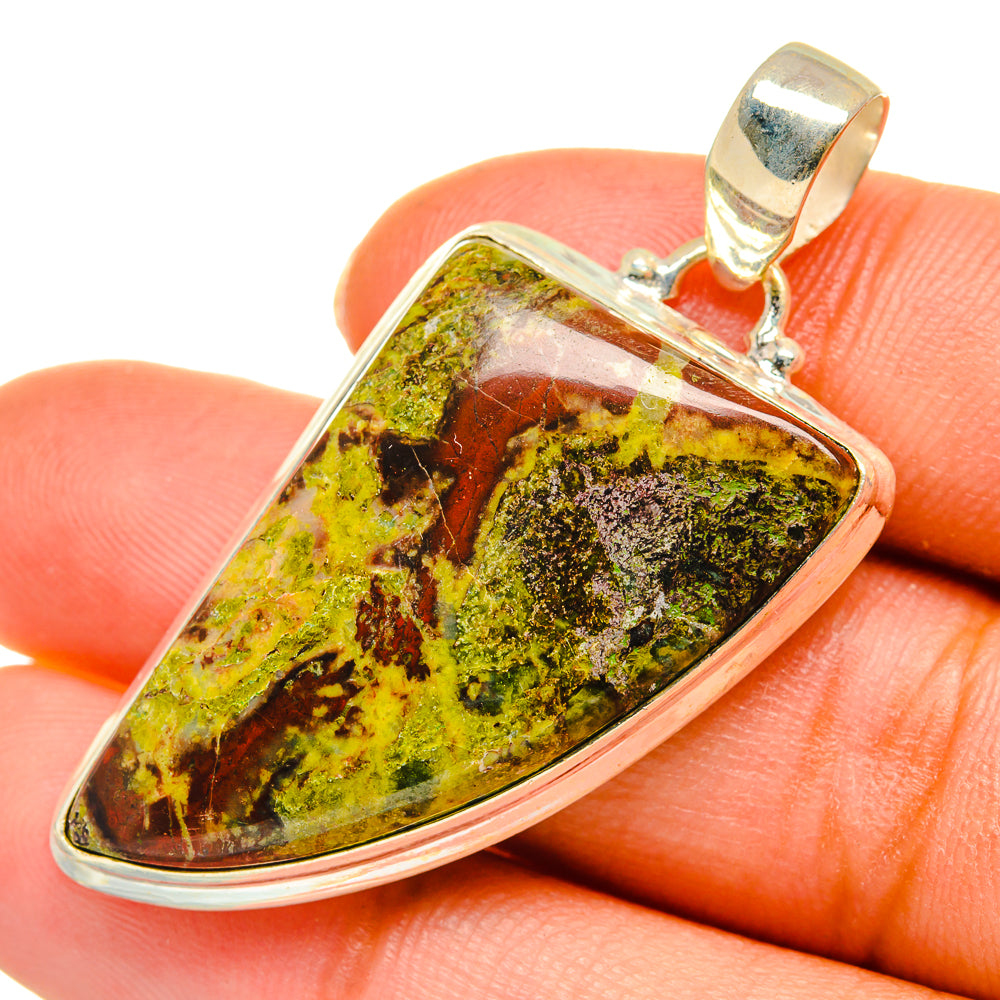 Dragon Blood Jasper Pendants handcrafted by Ana Silver Co - PD10297