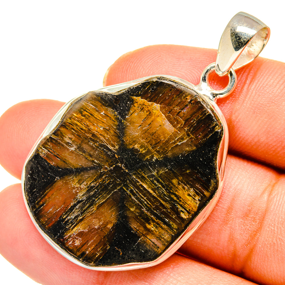 Chiastolite Pendants handcrafted by Ana Silver Co - PD10302