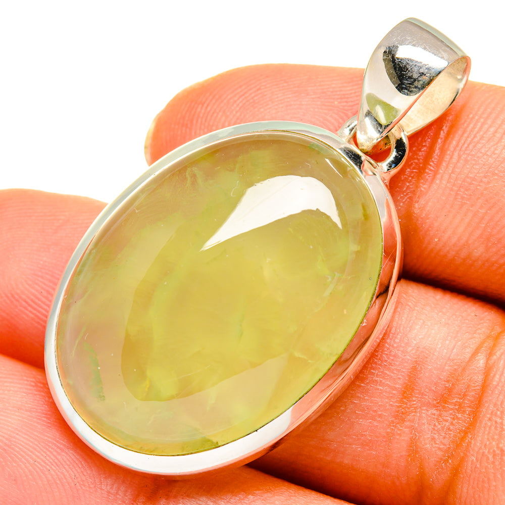 Prehnite Pendants handcrafted by Ana Silver Co - PD10317