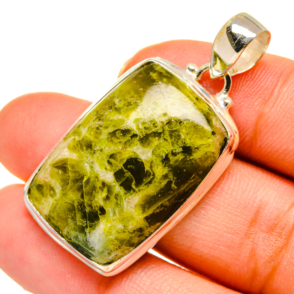 Australian Green Opal Pendants handcrafted by Ana Silver Co - PD10324