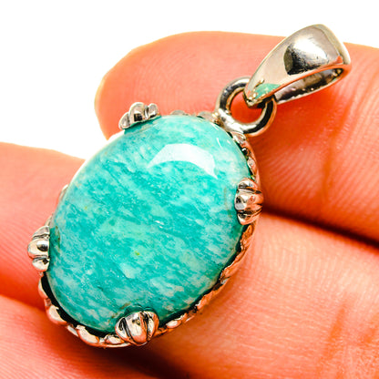 Amazonite Pendants handcrafted by Ana Silver Co - PD10329