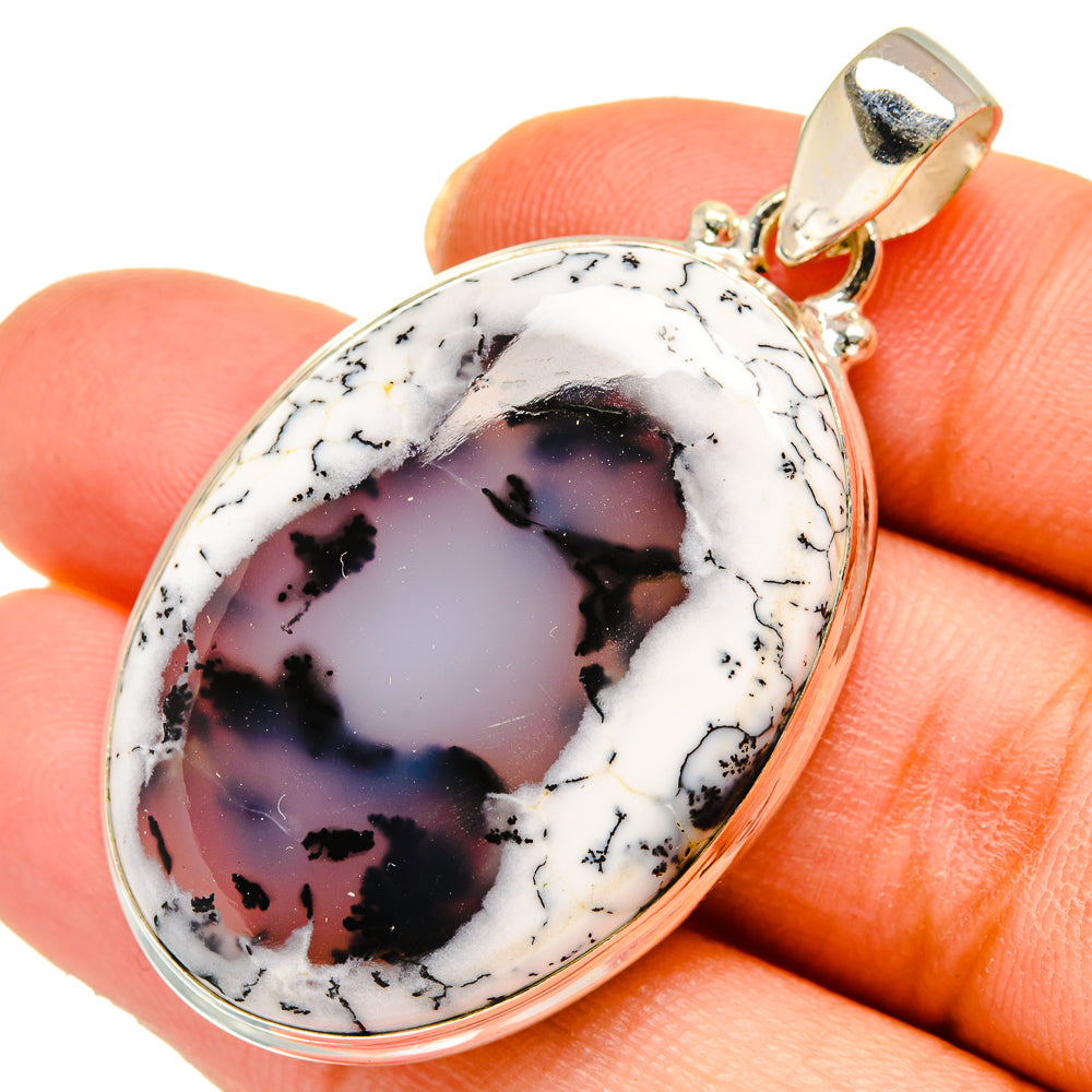 Dendritic Opal Pendants handcrafted by Ana Silver Co - PD10332