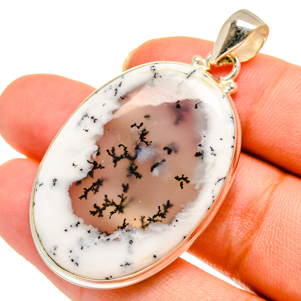 Dendritic Opal Pendants handcrafted by Ana Silver Co - PD10333