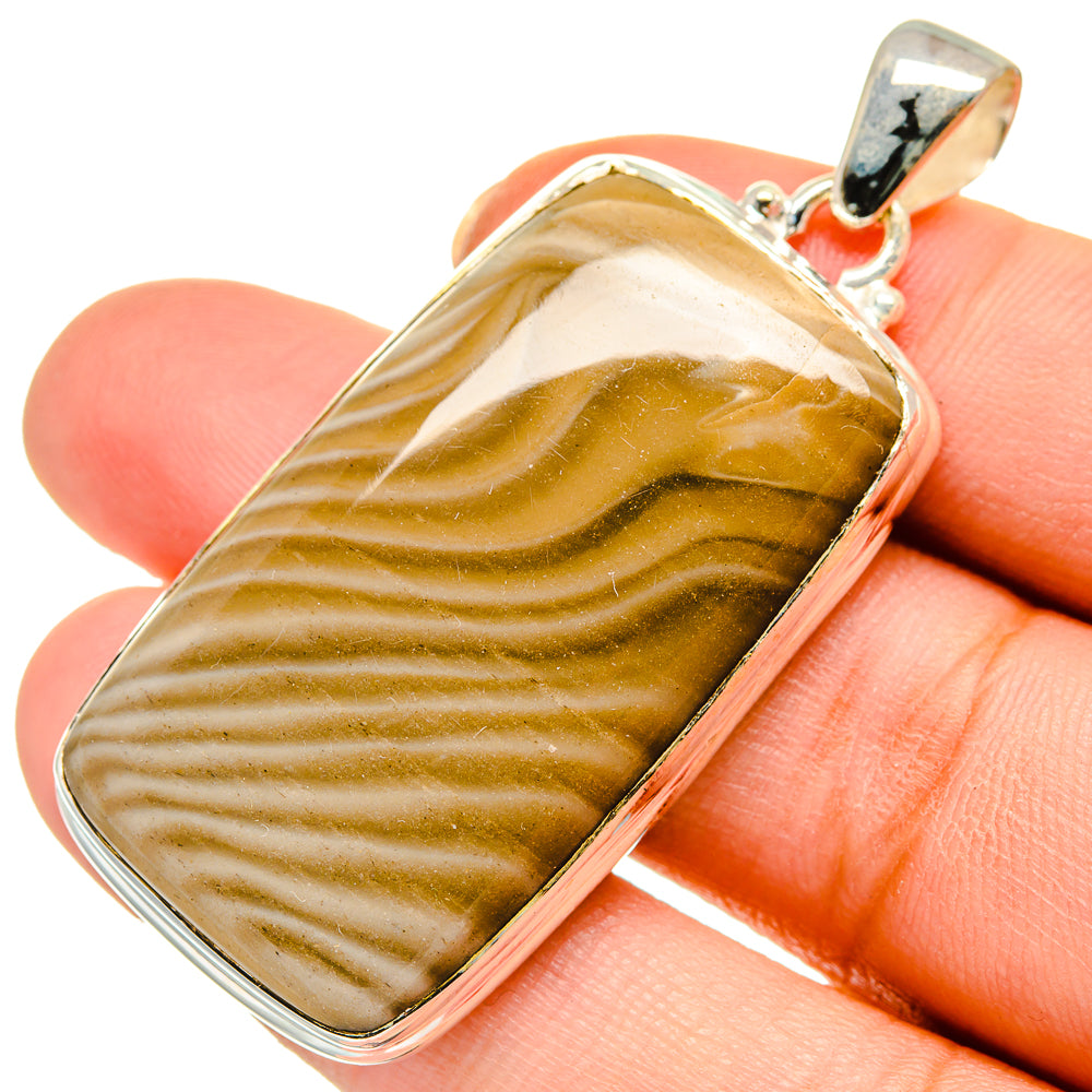 Striped Flint Pendants handcrafted by Ana Silver Co - PD10342