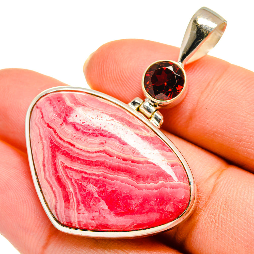 Rhodochrosite Pendants handcrafted by Ana Silver Co - PD10344
