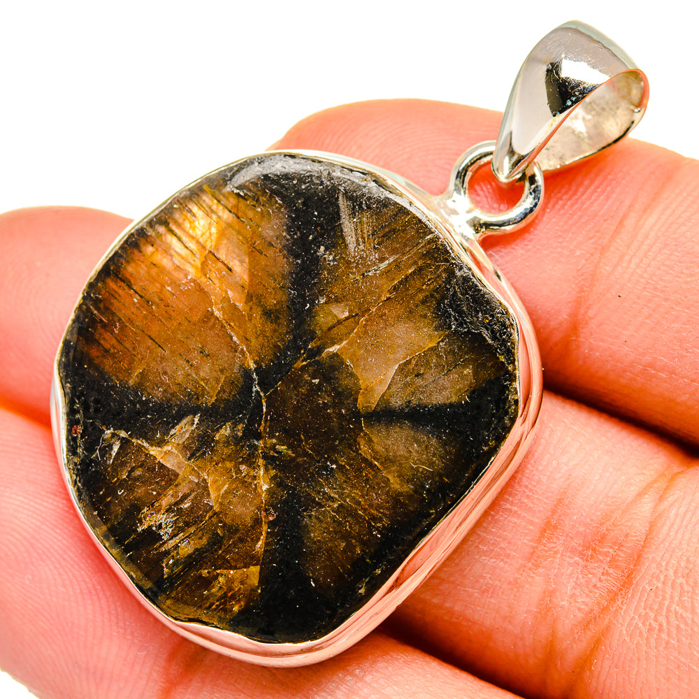 Chiastolite Pendants handcrafted by Ana Silver Co - PD10346