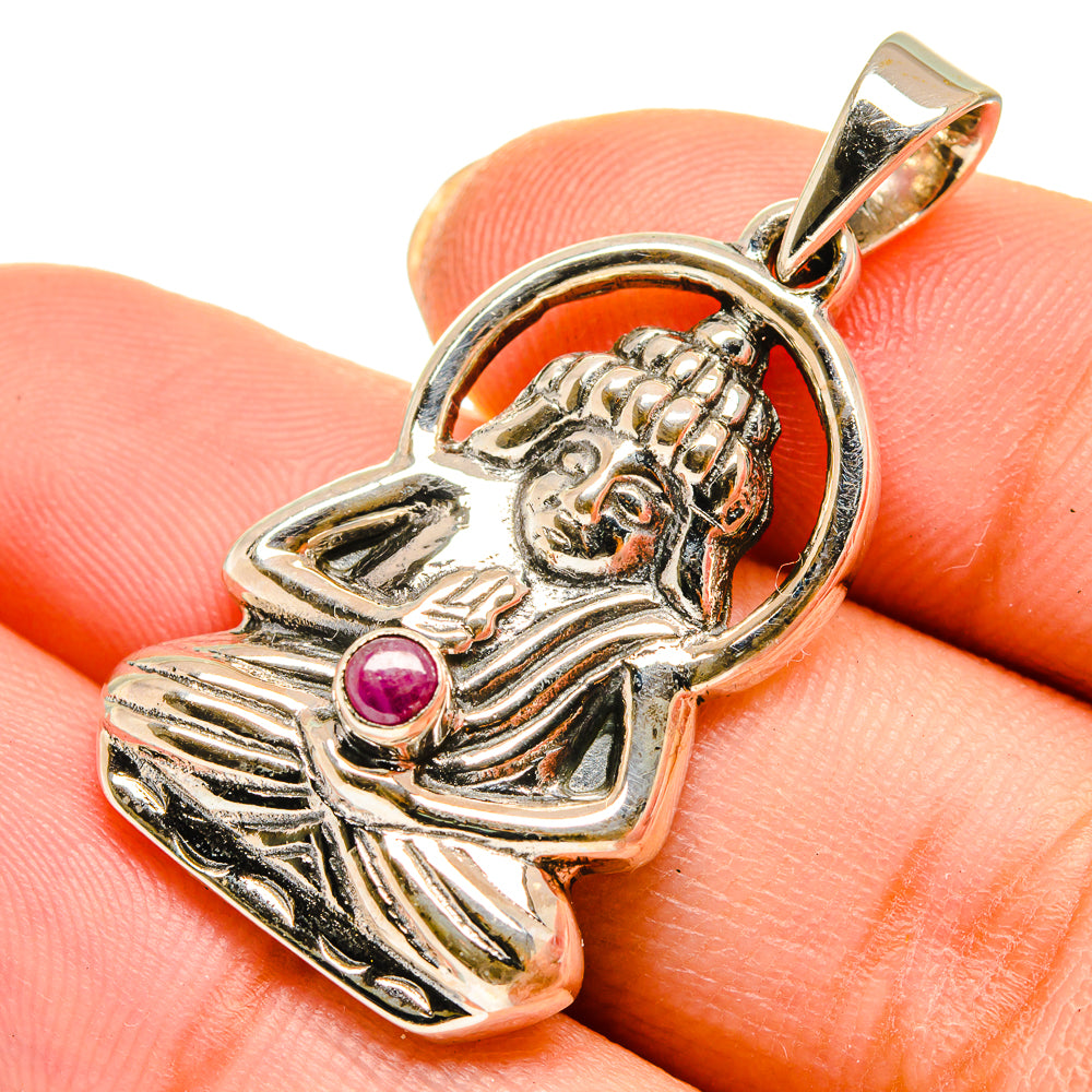 Ruby Pendants handcrafted by Ana Silver Co - PD10349