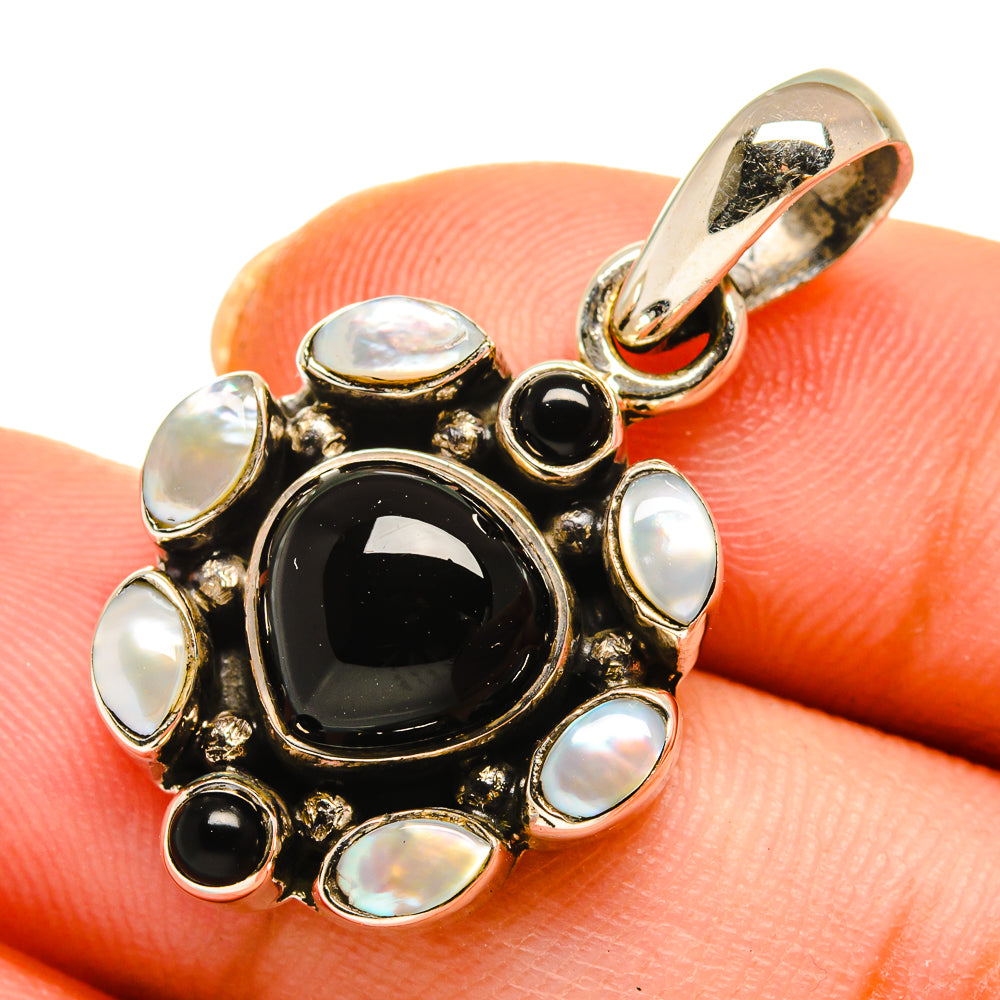 Black Onyx Pendants handcrafted by Ana Silver Co - PD10361
