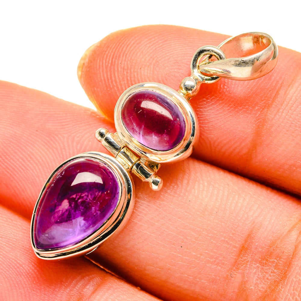Amethyst Pendants handcrafted by Ana Silver Co - PD10363