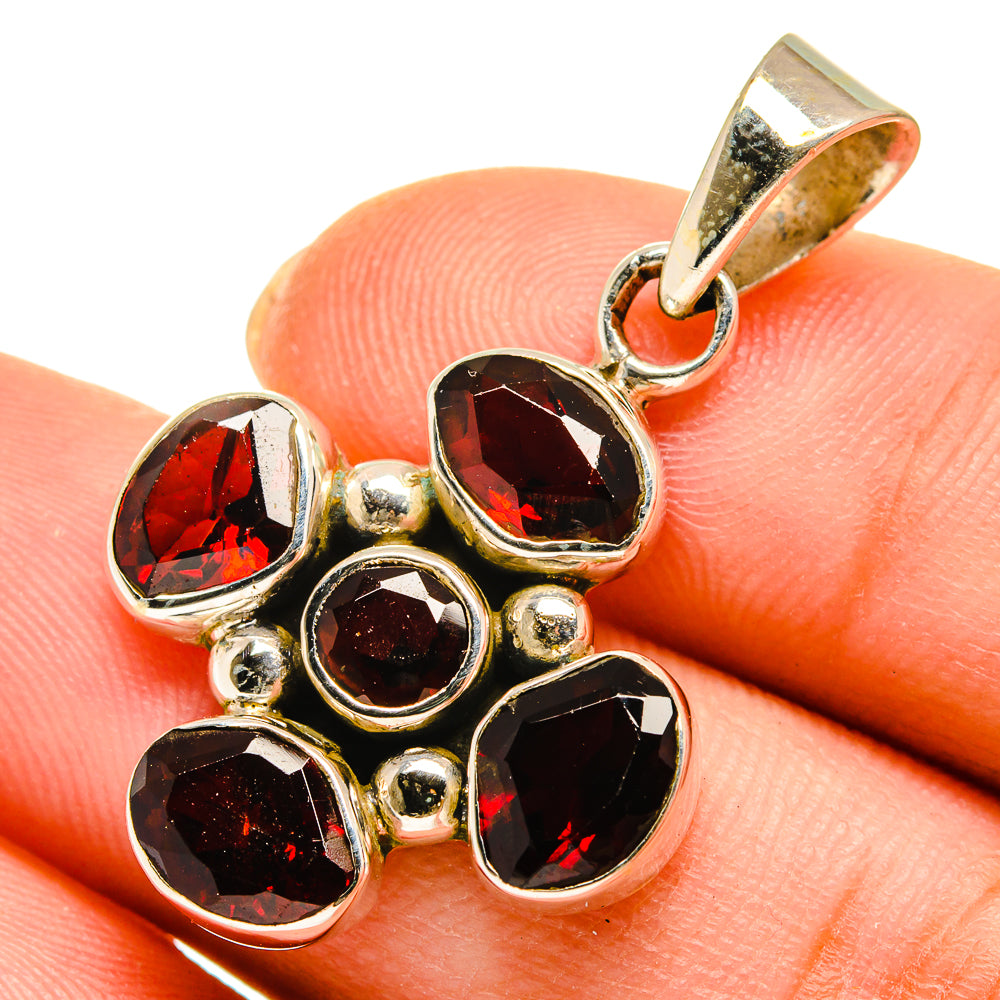 Garnet Pendants handcrafted by Ana Silver Co - PD10365