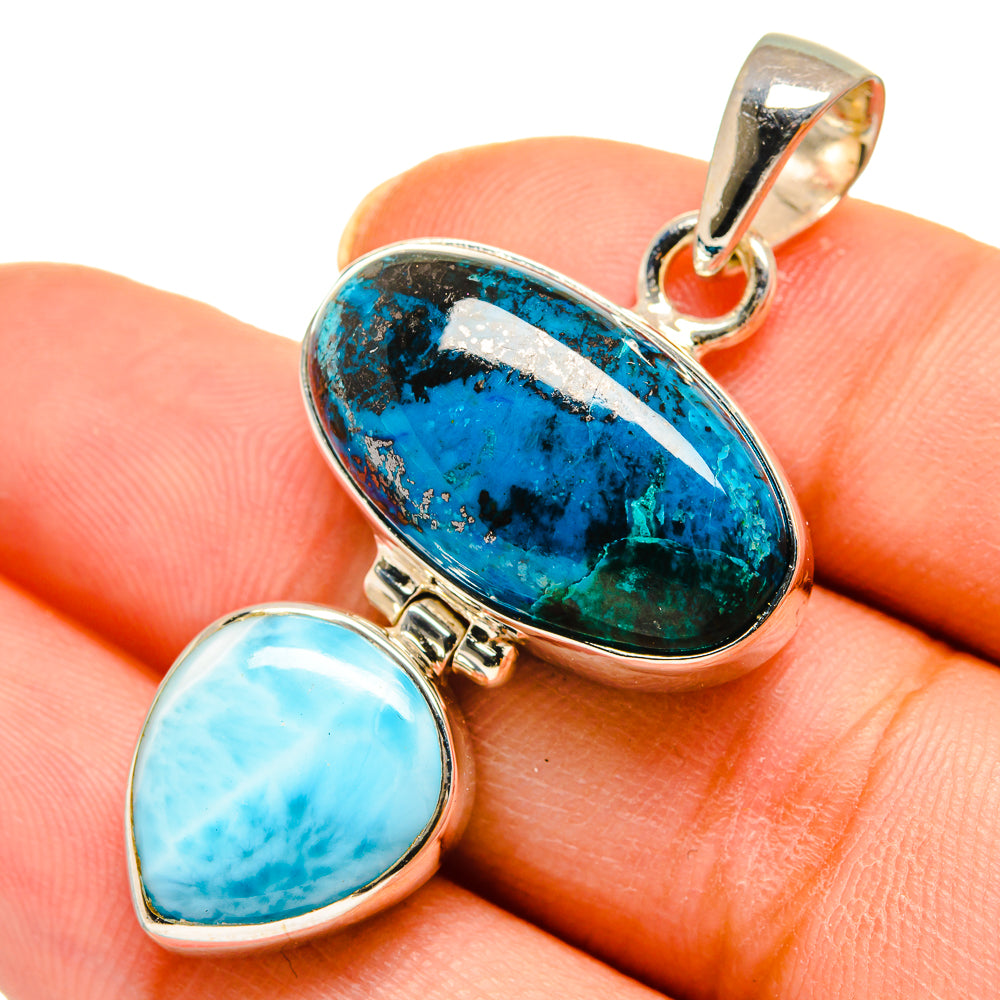 Shattuckite Pendants handcrafted by Ana Silver Co - PD10373