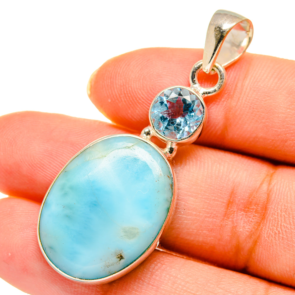 Larimar Pendants handcrafted by Ana Silver Co - PD10379