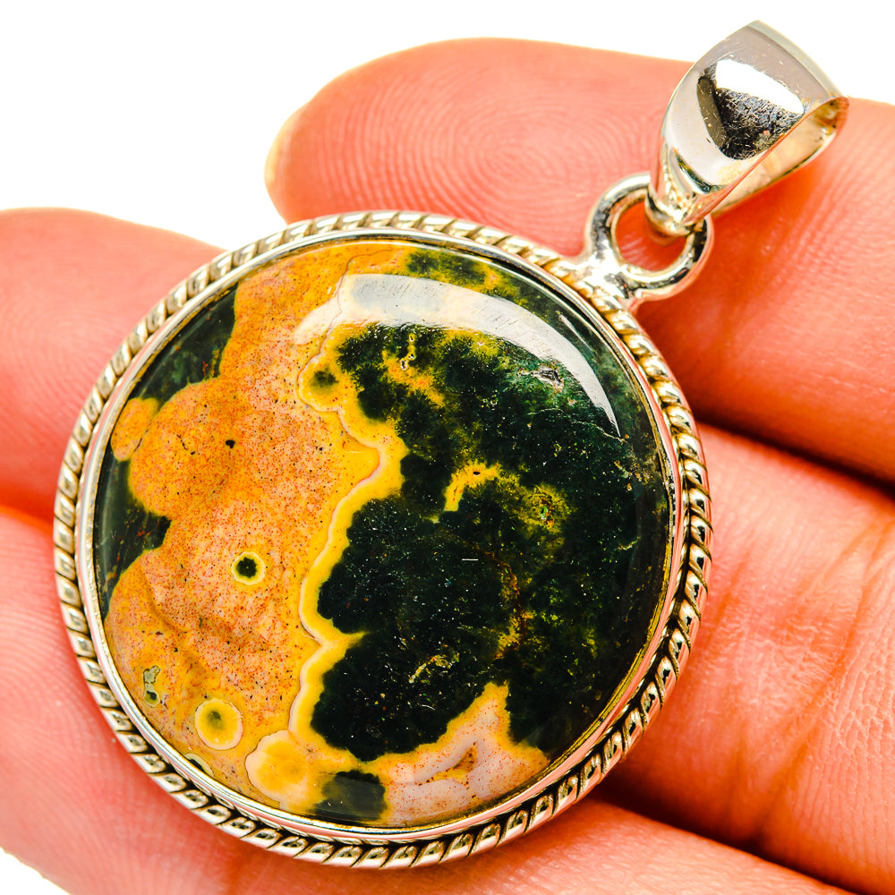 Ocean Jasper Pendants handcrafted by Ana Silver Co - PD10386