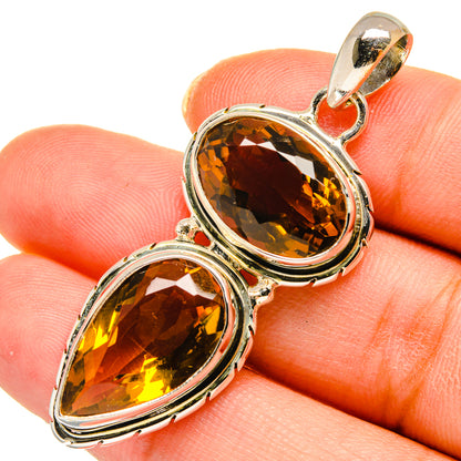 Mandarin Citrine Pendants handcrafted by Ana Silver Co - PD10390