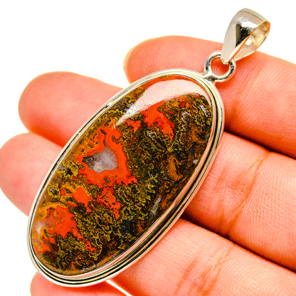 Moroccan Agate Pendants handcrafted by Ana Silver Co - PD10402