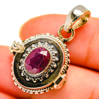 Ruby Pendants handcrafted by Ana Silver Co - PD10421