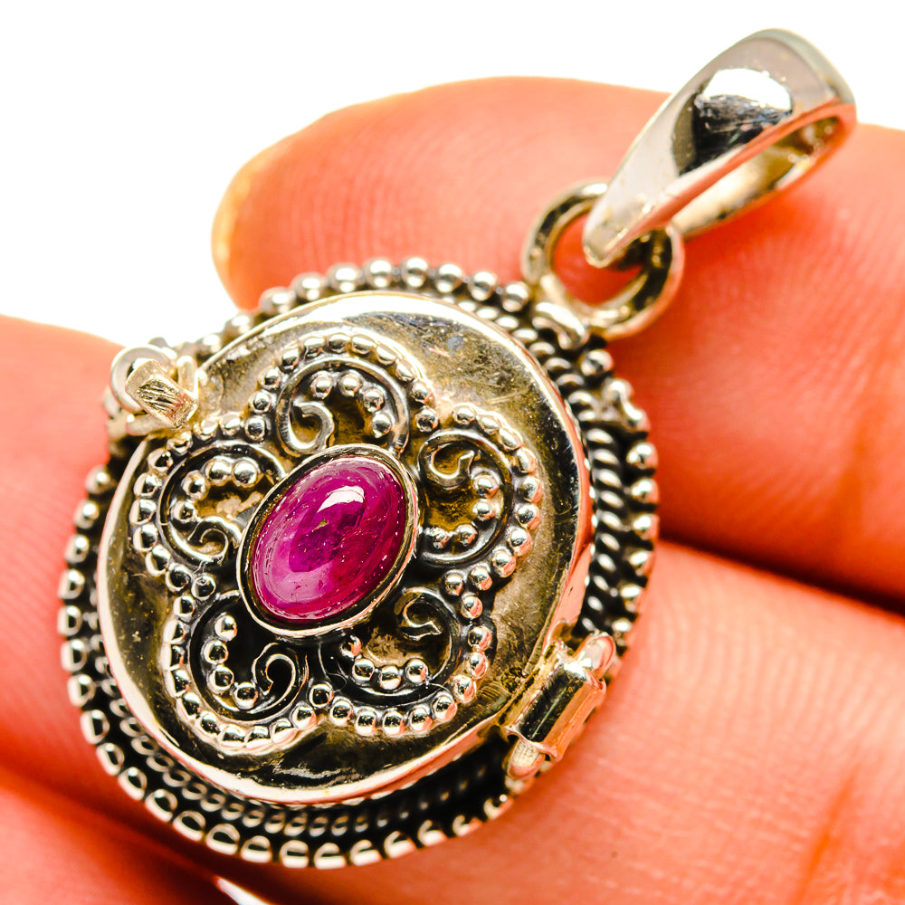 Ruby Pendants handcrafted by Ana Silver Co - PD10422