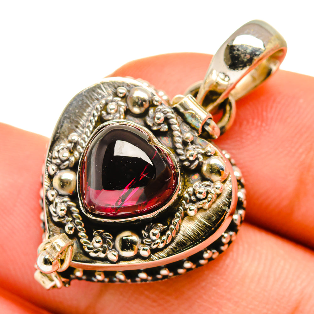 Garnet Pendants handcrafted by Ana Silver Co - PD10424