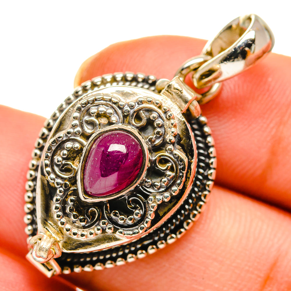 Ruby Pendants handcrafted by Ana Silver Co - PD10426