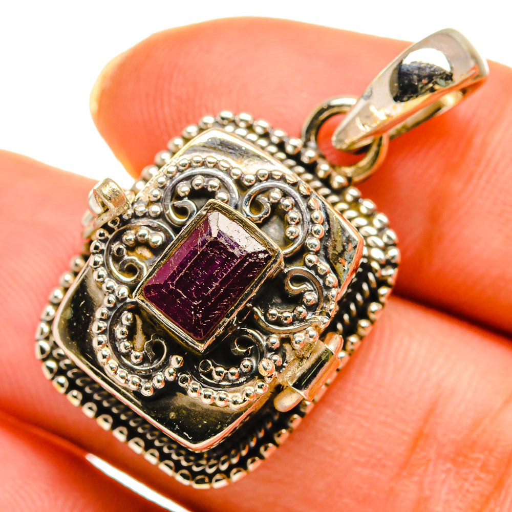 Ruby Pendants handcrafted by Ana Silver Co - PD10429