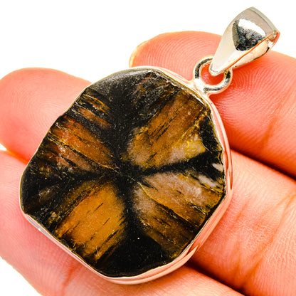 Chiastolite Pendants handcrafted by Ana Silver Co - PD10439