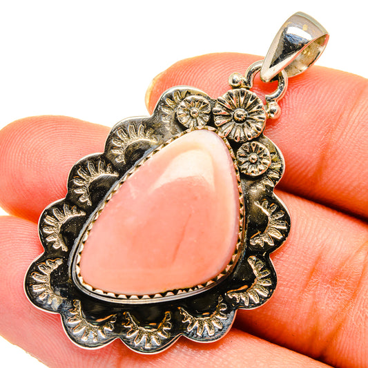 Pink Opal Pendants handcrafted by Ana Silver Co - PD10440