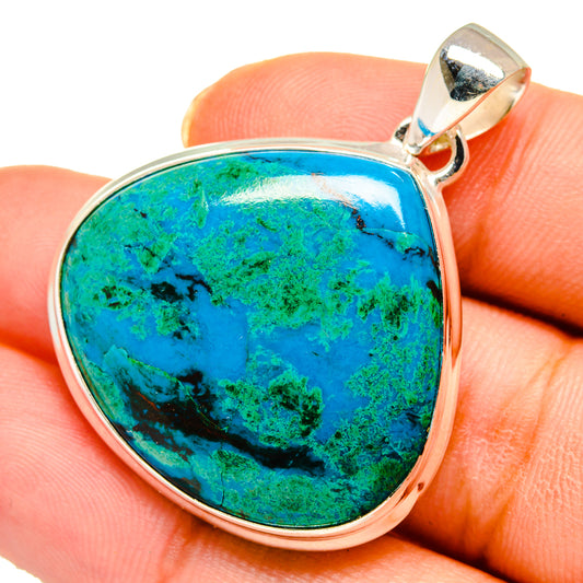 Chrysocolla Pendants handcrafted by Ana Silver Co - PD10443