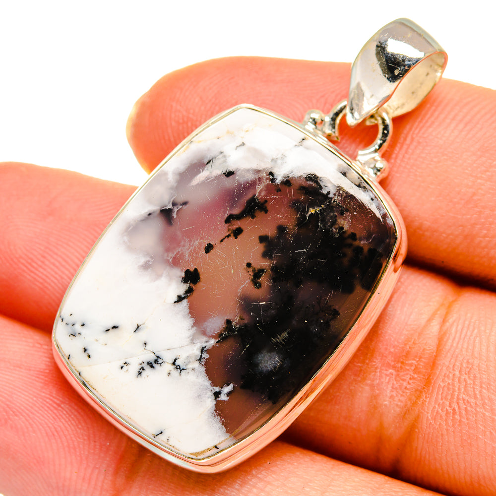 Dendritic Opal Pendants handcrafted by Ana Silver Co - PD10445