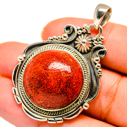 Sponge Coral Pendants handcrafted by Ana Silver Co - PD10451