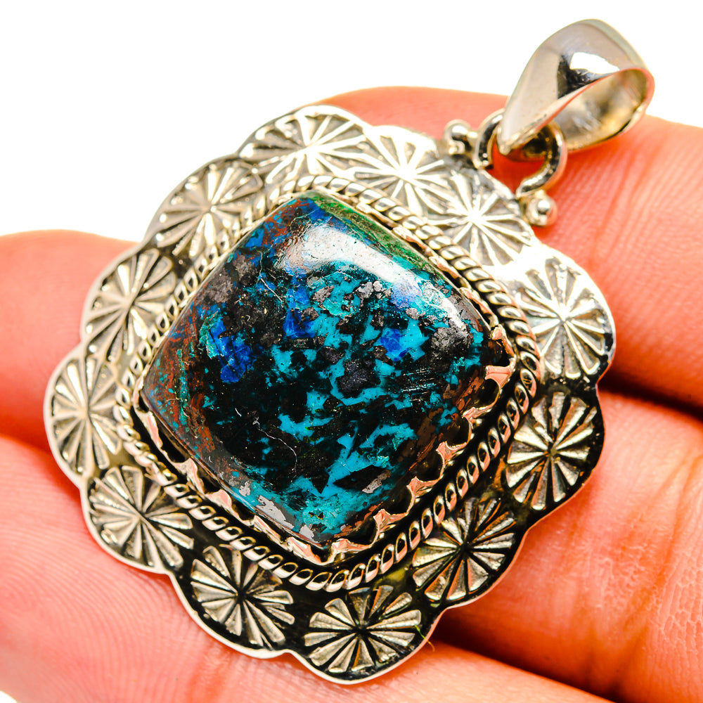 Shattuckite Pendants handcrafted by Ana Silver Co - PD10455