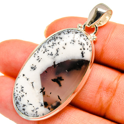 Dendritic Opal Pendants handcrafted by Ana Silver Co - PD10456