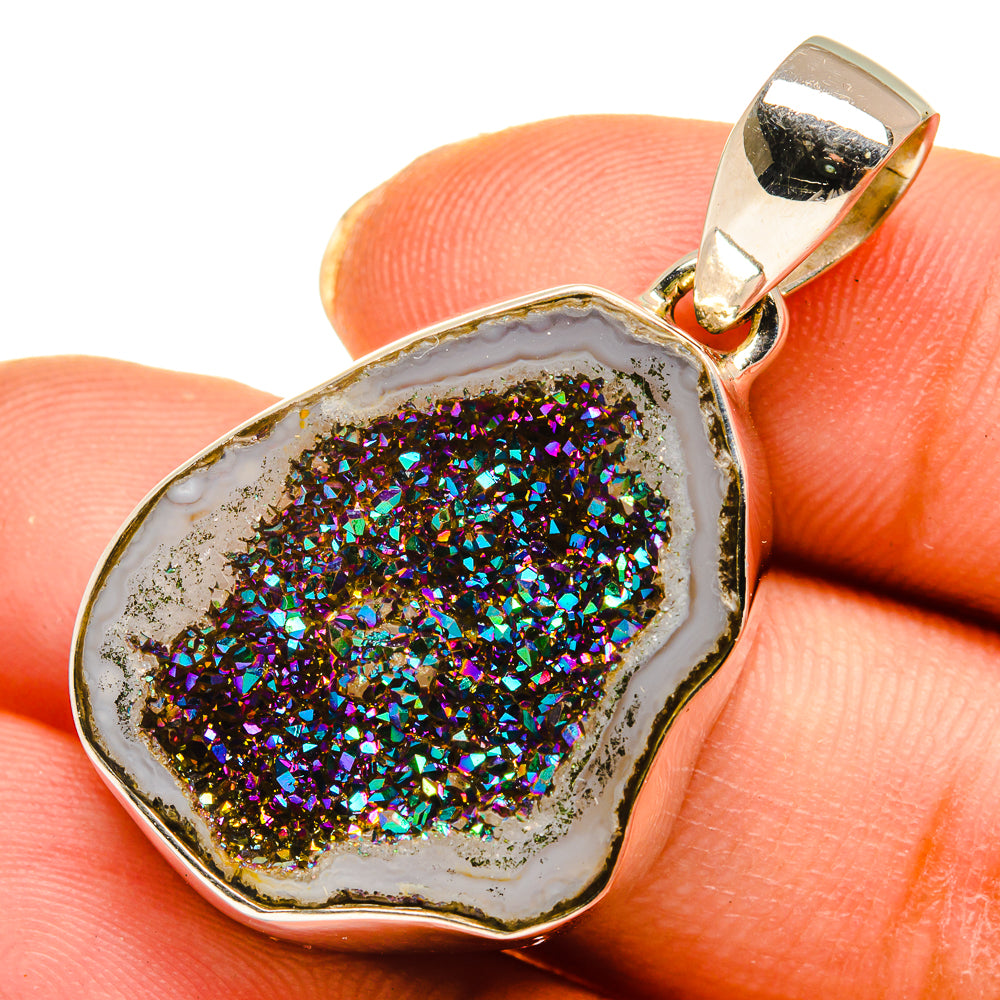 Ruby Zoisite Pendants handcrafted by Ana Silver Co - PD10461