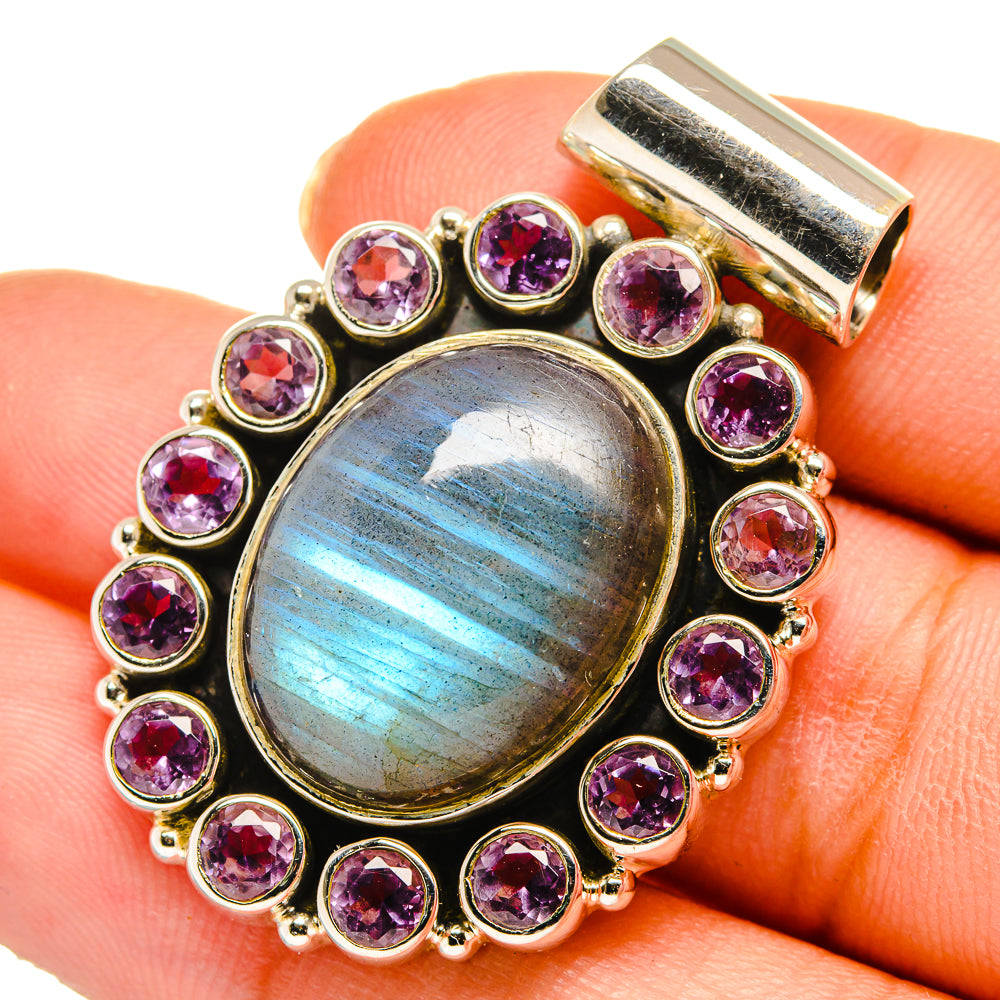 Labradorite Pendants handcrafted by Ana Silver Co - PD10466