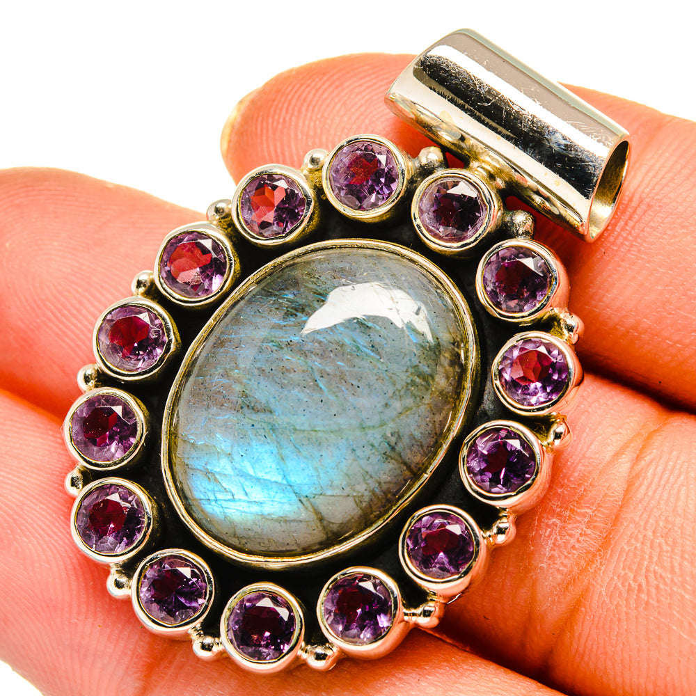Labradorite Pendants handcrafted by Ana Silver Co - PD10467
