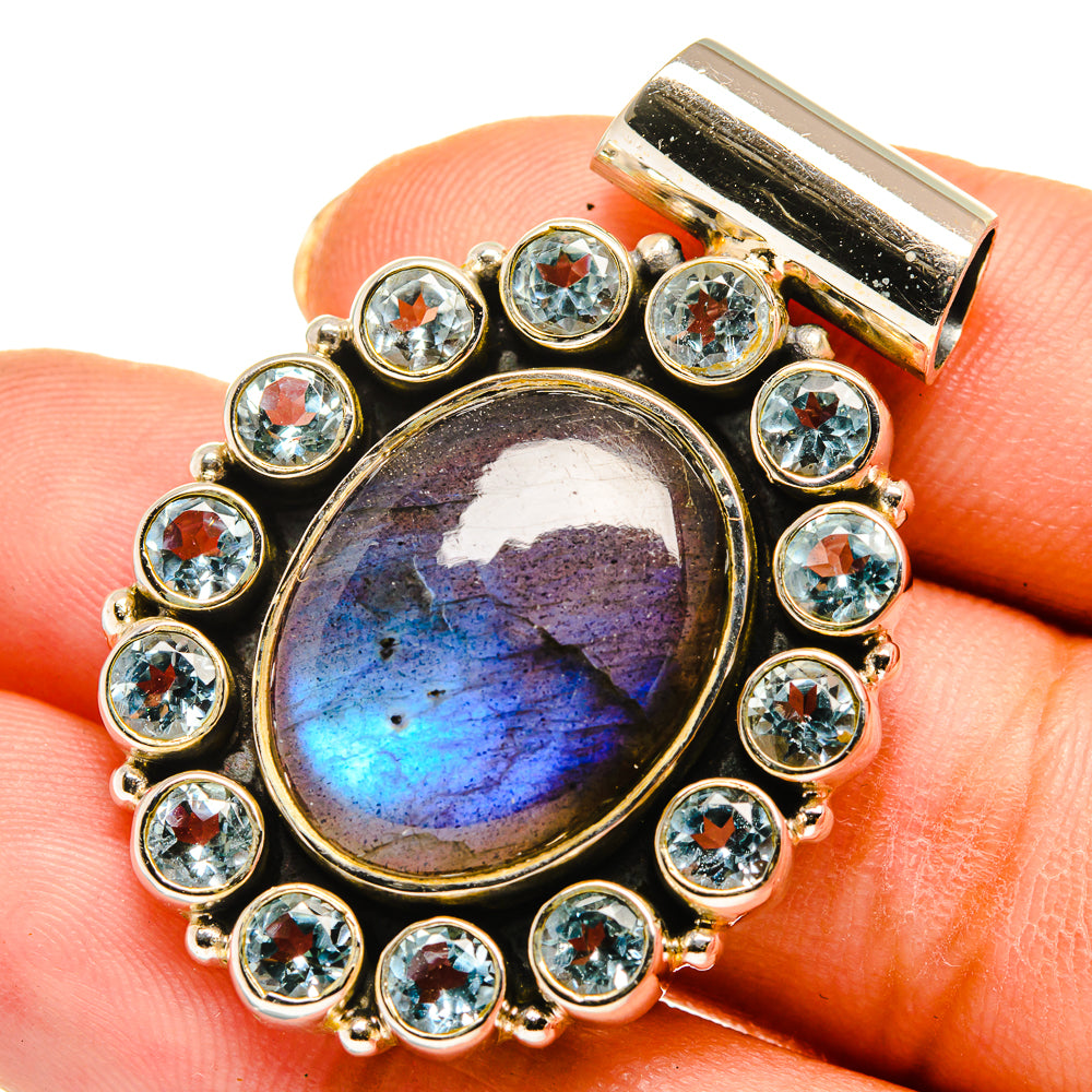 Labradorite Pendants handcrafted by Ana Silver Co - PD10468
