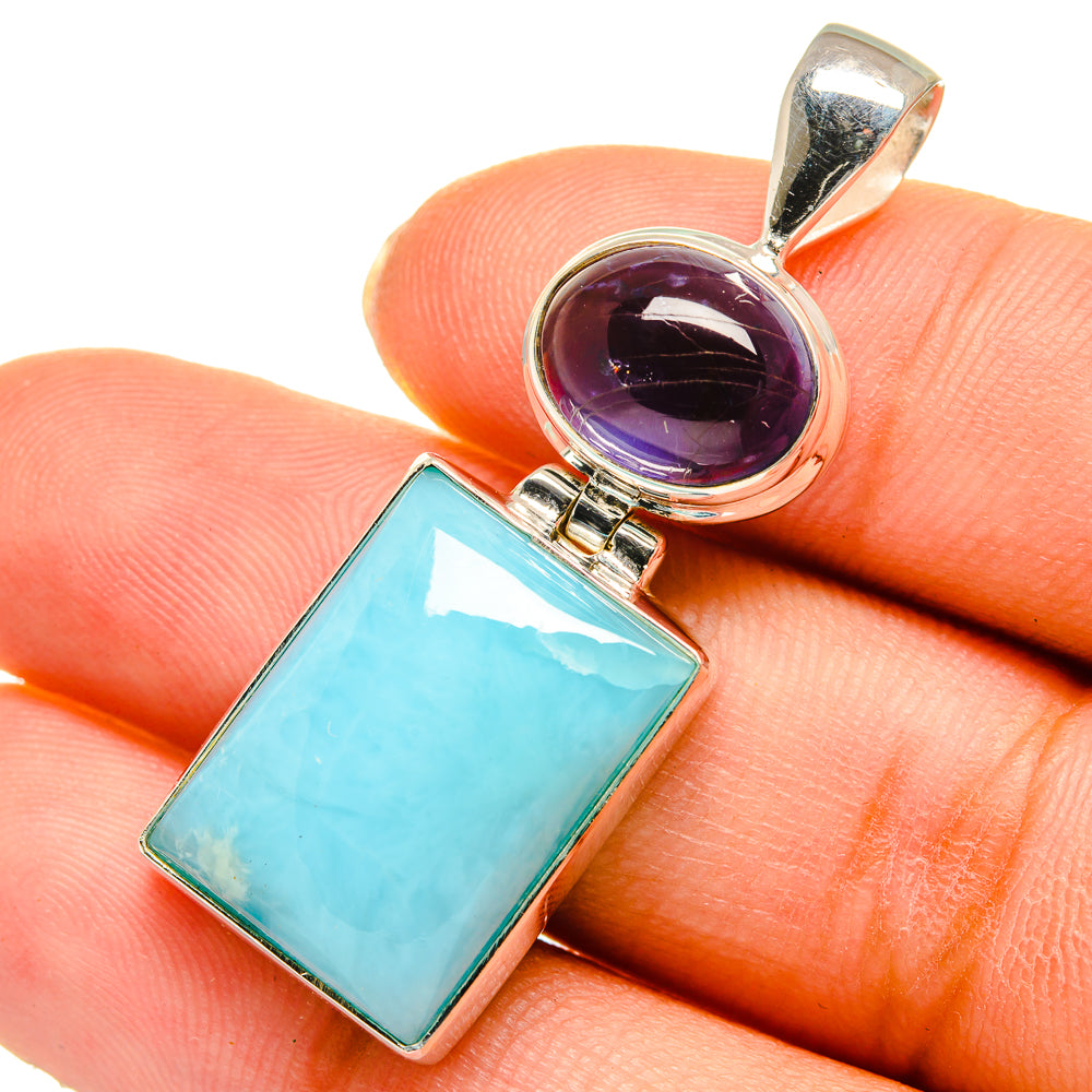 Larimar Pendants handcrafted by Ana Silver Co - PD10476