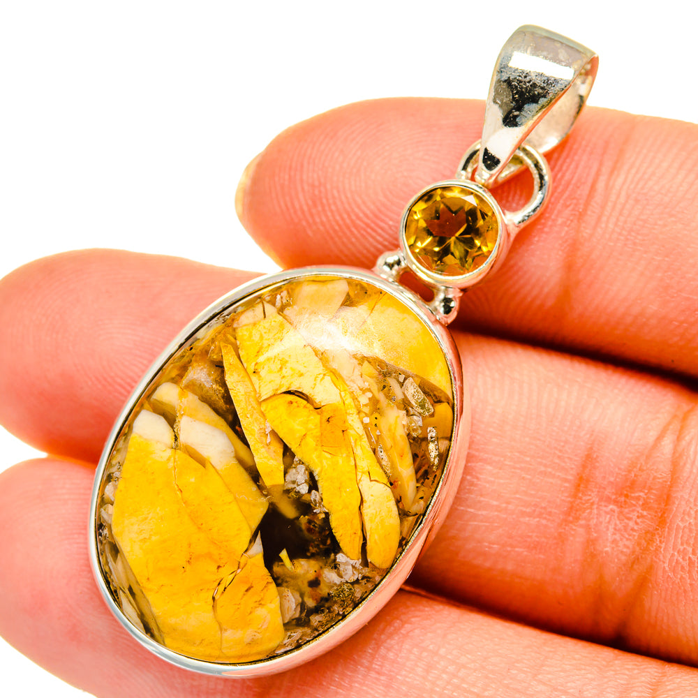 Brecciated Mookaite Pendants handcrafted by Ana Silver Co - PD10481