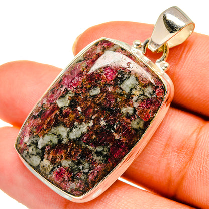 Russian Eudialyte Pendants handcrafted by Ana Silver Co - PD10491