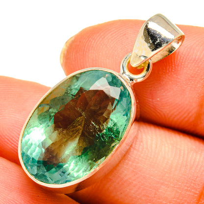 Green Fluorite Pendants handcrafted by Ana Silver Co - PD10492