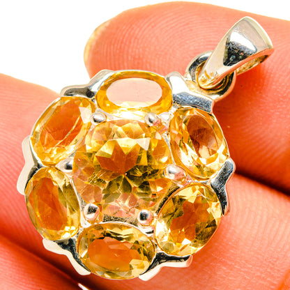 Citrine Pendants handcrafted by Ana Silver Co - PD10493