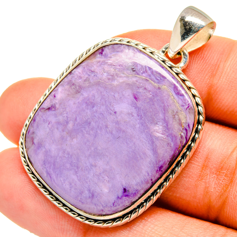 Charoite Pendants handcrafted by Ana Silver Co - PD10496
