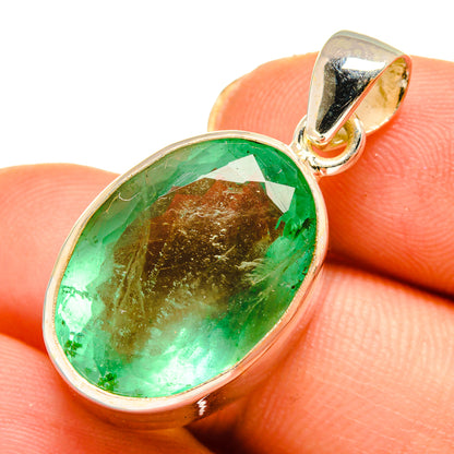 Green Fluorite Pendants handcrafted by Ana Silver Co - PD10498