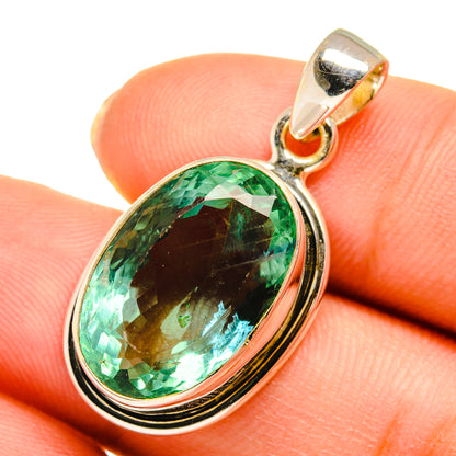 Green Fluorite Pendants handcrafted by Ana Silver Co - PD10500
